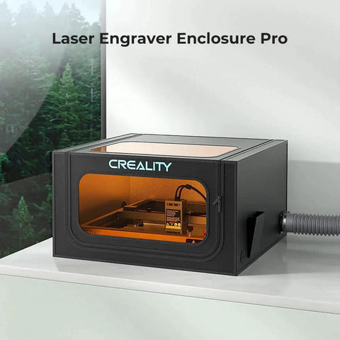 Beefy Laser Engraver Enclosure 2.0 Protective Cover For Eye Safety And Fume Odor Control 28.3 Inch By 28.3 Inch By 15.7 Inch Tent Fits Most Engravers Including Xtool D1 D1 Pro Ortur Sculpfun Atomstack And Creality CR Laser Falcon on a table