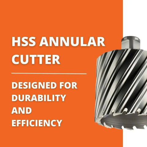 Close-up of Slugger By Fein HSS Annular Cutter With Enhanced Cutting Geometry For Precision Drilling In Durable Steel