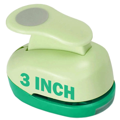 3 Inch Circle Hole Punch For Crafting And Scrapbooking Green Large Circle Punch For Cards Albums Gift Wrapping Photos DIY Projects Office Supplies Great For Card Making And Paper Art Projects Perfect For Gift Wrapping And Album Decor