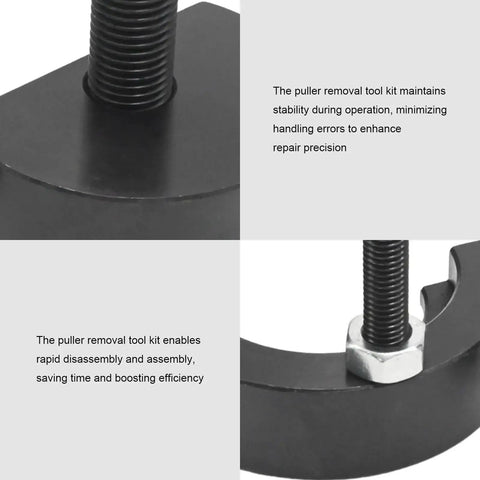 Close-up of corrosion-resistant treated steel in Front Bearings Puller Removal Tool Kit for Eaton Fuller Transmissions RR1014TR RR1013TR