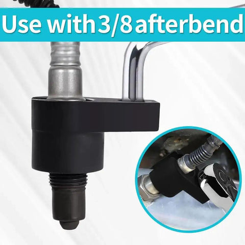Offset O2 Sensor Socket 7/8 Inch (22mm) With 3/8 Inch Drive, universal fit shown in use for vehicle sensor removal and installation