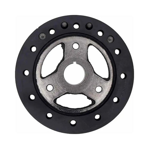 Harmonic Balancer For 1993 Cadillac Fleetwood Black Serpentine Belt Pulley With Keyway And One Mounting Hole Replacement For OEM 12551948 458653