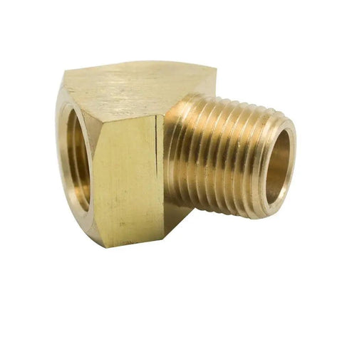 45 Degree Street Elbow One Quarter Inch NPT Male To One Quarter Inch NPT Female Brass Pipe Fitting Pack Of Two