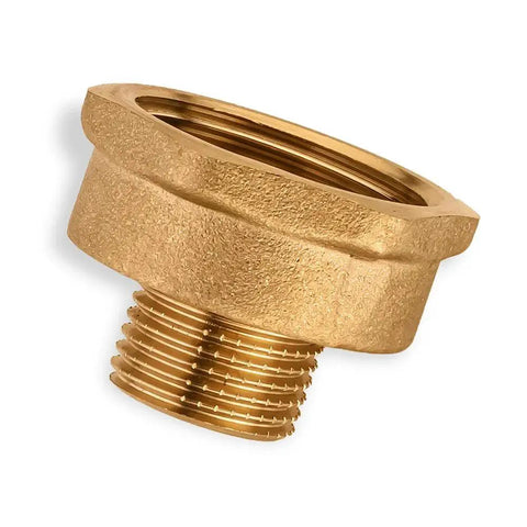 Brass Pipe Fittings Adapter Half Inch Male To One Inch Female Threaded Nipple Corrosion Resistant High Temperature Rated