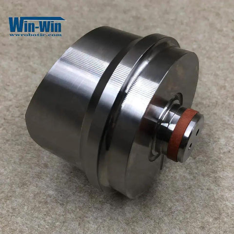 Side view of Waterjet Spare Parts Pump Intensifier Suction Check Valve Body CP022040/591, metallic, durable component.