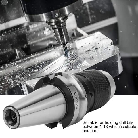 Built To Last Beefy BT40 APU13 100 Drill Chuck Tool Holder for CNC Milling Machines in high-speed operation