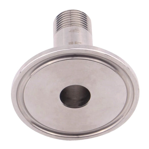 DERNORD sanitary pipe fitting, stainless steel, male 3/8 NPT thread for tri-clamp connection