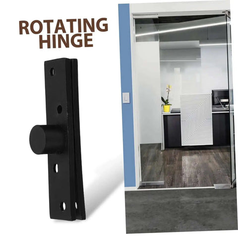 360 Degree Heavy Duty Hidden Bookcase Hinges Stainless Steel Shaft Invisible Door Hinge Hardware Black Finish