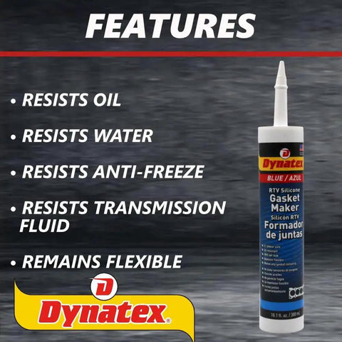 Blue RTV Silicone Gasket Maker Cartridge 300ml Single Component Formed In Place Gasketing Compound Oil And Water Resistant
