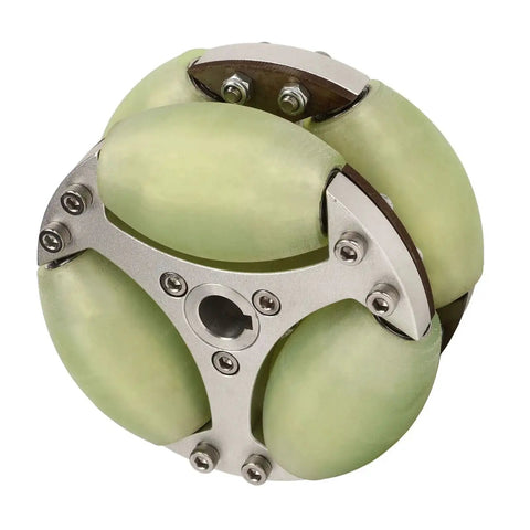 Heavy Duty 100mm Omni Directional Wheel With Double Row Aluminum Alloy For 360 Degree Rotation And Ultra Smooth Swivel Maneuverability