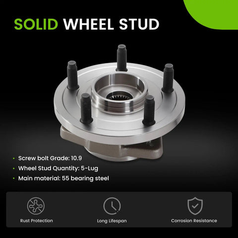 Front Wheel Bearing Hub Assembly 513234 For 2005 To 2010 Grand Cherokee And 2006 To 2010 Commander With 5 Lug ABS Sensor