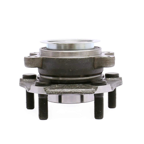 Front view of Front Wheel Hub Bearing Assembly For Nissan Leaf 2013-2017, Nissan NV200 2013-2018, Nissan Sentra 2013-2018, Chevy City Express 2015-2018, 5 Lug Front Hub, OE Quality, ISO TS 16949 Certified