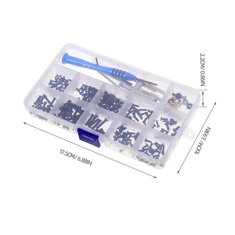 All In One Pro Grade RC Car Screw Tool Kit With Nuts Bolts Fasteners Gasket Repair Tools In A Durable Accessory Box for repairs.