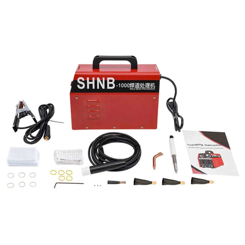 Heavy Duty 1000W Metal Polishing Tool With Adjustable Voltage, LED Display, And Efficient Heat Dissipation components displayed