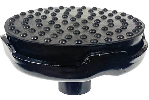 Heavy Duty Floor Jack Saddle With Rubber Pad For 4 Ton Jacks, 4.5 Inch Diameter, 1.14 Inch Stem, Alloy Steel Construction