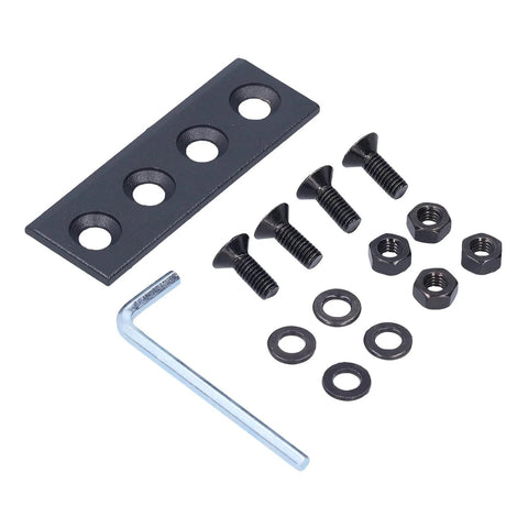 Rock Solid Carbon Steel Barn Door Track Connector Plate For Sliding Doors 8x2.7cm Easy Install Hardware Kit With Screws And Wrench
