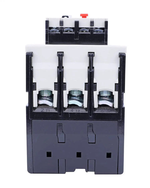 Front view of Thermal Overload Relay for Motor Protection 28-36A, Auto and Manual Reset, with Phase Break Protection and 690V insulation.