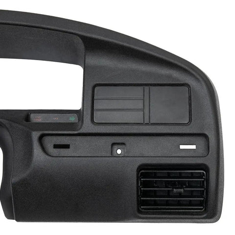 Dashboard Bezel For Ford F Series 1992 1997 Gas Engine ABS Plastic Adhesive, front view showcasing vent and panel openings