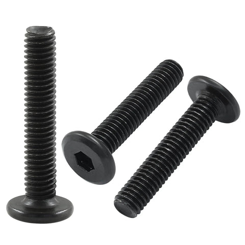 20 Pack M6 30mm Flat Head Socket Cap Screws Countersunk Bolts For Furniture Carbon Steel Fully Threaded With Heavy Duty Strength