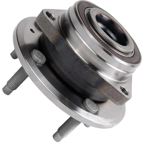 Front view of Front Wheel Bearing Hubs 2-Piece Set With 5-Lug Fit For Chevy Malibu 20-22 Equinox 18-24 Trailblazer 21-22 GMC Terrain 18-24
