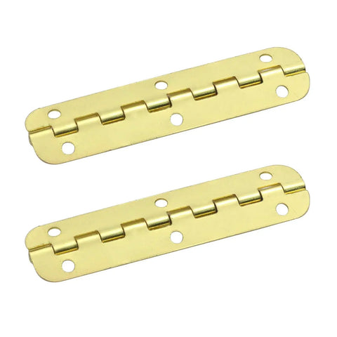 180 Degree Golden Mini Box Hinges Replacement Butt Folding Hinges For Cabinets And Closets With Mounting Screws 2.56x0.59 Inches Pack Of 24 Durable Iron Hardware