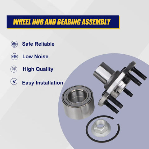 Front Wheel Bearing And Hub Assembly 518515 Fits Ford Escape 2001 2012 Mazda Tribute 2001 2011 Mercury Mariner 2005 2011 5 Lug Two Pack Front Hub Kit For Replacement And Everyday Driving with components