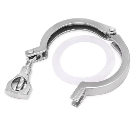 2-inch tri-clamp stainless steel 304 sanitary pipe clamp with wing nut and gasket