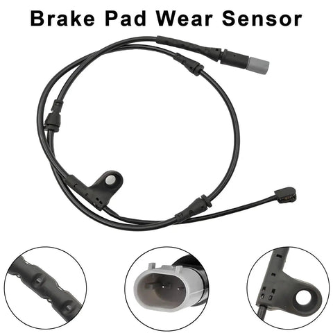 Front view: brake pad wear sensor cable for BMW E70/E71 X5/X6, front and rear, 2011–2016, black