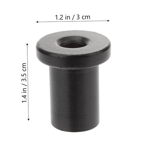 Five Pack Barn Door Spacers Sliding Doors Track Connectors for Garage and Basement Hardware Replacement shown in black steel