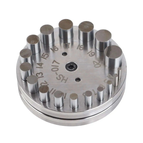 Circle Disc Cutter Set For Jewelry Making And Metal Forming with 17 dies, durable 45 steel tool for rings, pendants, and crafts