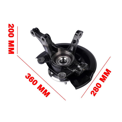 Front Right Steering Knuckle And Wheel Hub Bearing Assembly Replacement For 2007 2008 2009 CRV 2.4L L4 With OEM 51211-SWA-A00
