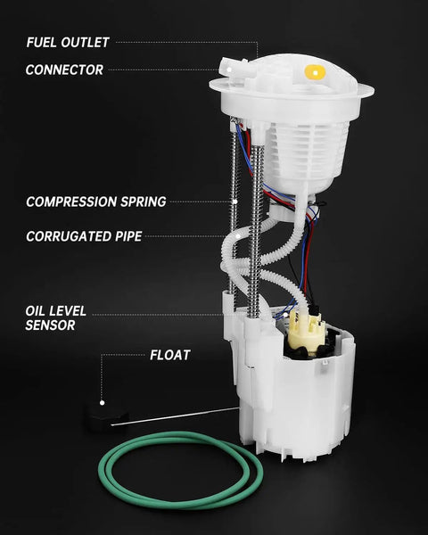 Electric Fuel Pump Module Assembly For Dodge Ram 1500 2500 3500 5.7L V8 And 4.7L V8 3.7L V6 Beefed Up OE Replacement E7165M