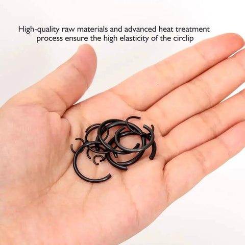 65Mn Spring Steel Snap Ring Set For Hole Sizes 4Mm Through 20Mm Round Wire Bearing Stop Rings Assortment Kit 180 Pcs Phosphated Finish