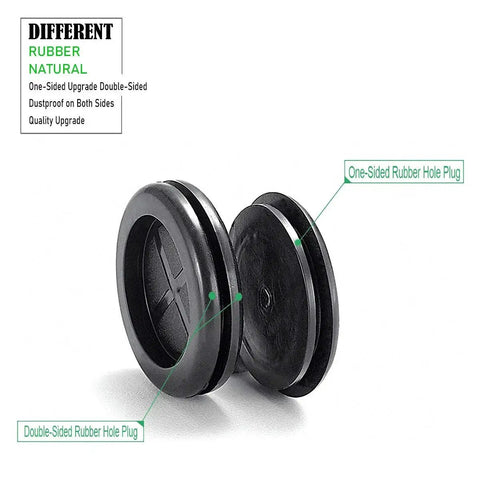 Rubber Grommets For Wiring One And Quarter Inch Hole Double Sided Plugs For Firewall And Automotive Use, black rubber grommet