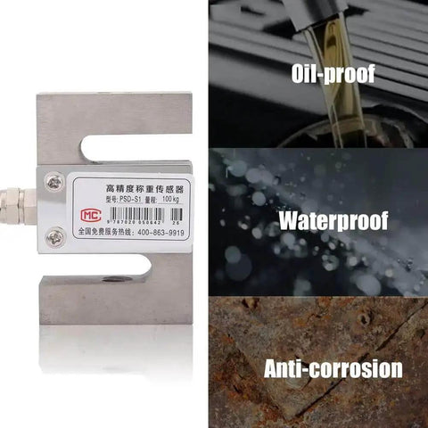 Heavy Duty S Type Beam Load Cell Sensor For Hopper Weighing 50/100/300/2000 Kg with oil proof and water resistant build