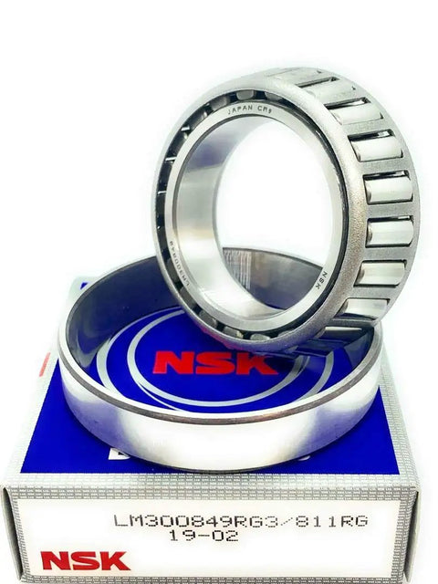 Front Wheel Bearing Replacement for Nissan Frontier 4WD Tapered Roller Bearing Assembly LM300849 LM300811 on NSK box