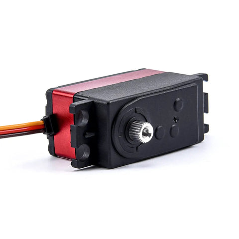 Readytosky 12kg waterproof metal-gear servo with black body and red side panel, 180° rotation