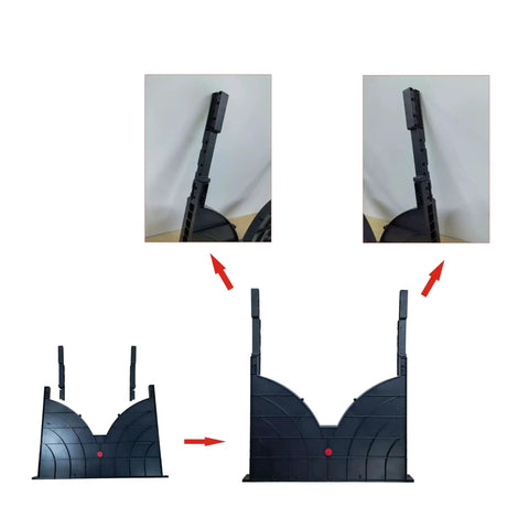 1U 19 Inch Rack Mount Cable Management System With Horizontal Duct Raceway And 24 Finger Channel Organizer assembly illustration