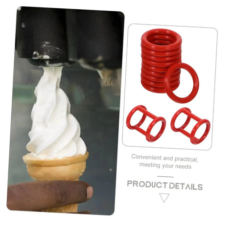 13 Piece Silicone Seal Replacement Gaskets For Ice Cream Makers No Fuss Easy Install Durable Wear Resistant Sealing Rings shown