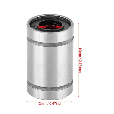 CNC Linear Ball Bearings Set 8 Pieces For 6mm Shafts LM6UU Model steel precision linear bearing dimensions