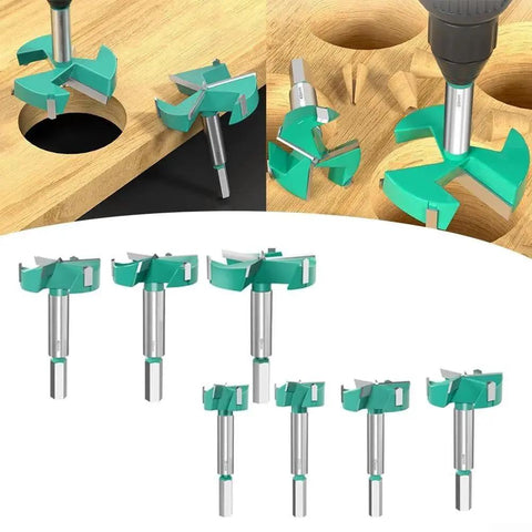 Wide Range Hole Opener Cutter For Woodworking With Hex Shank In Sizes From 16mm To 60mm For Hinge Boring And Smooth Drilling