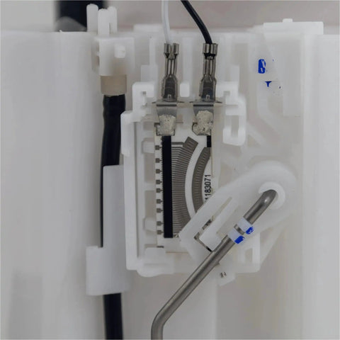 Close-up view of Plug And Play Ride-Ready Electric Fuel Pump Module Assembly With Sending Unit Replacement for Toyota Yaris and Scion xD.