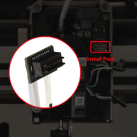 Connector installation port for 2 Pack 24V 48W Ceramic Heater with Thermistor for P1P and P1S 3D printers