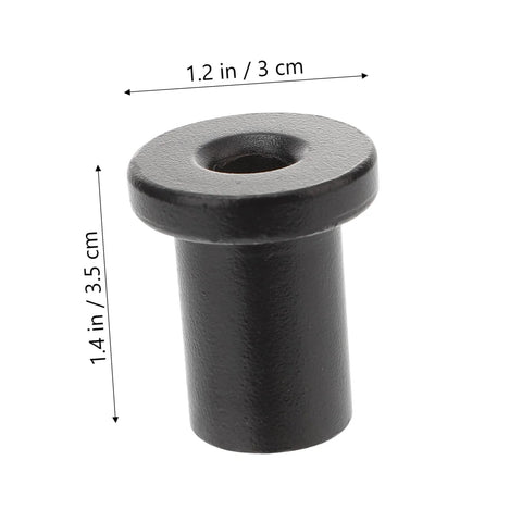 Five Pack Barn Door Track Spacers For Sliding Doors Easy Install Wall Link Spacers Durable Basement Door Hardware Connectors Stabilize Your Track And Boost Smooth Rolling For Home Renovations product close-up, black finish, 3cm height, 3.5cm width.