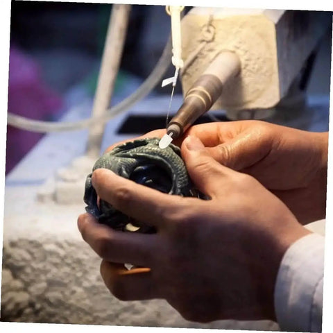 Person using rotary tool with 120 Pcs Wool Polishing Wheels Set With Arbor Shaft For Pro Grade Industrial And Scientific Buffing