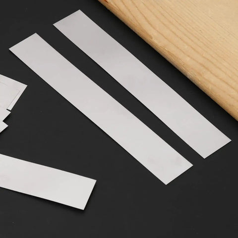 10 Pcs Rectangular Shim Stock Assortment Set Pro Grade 0.004 Inch Thick, 6.1 Inch Long By 0.98 Inch Wide, 304 Stainless Steel Shims