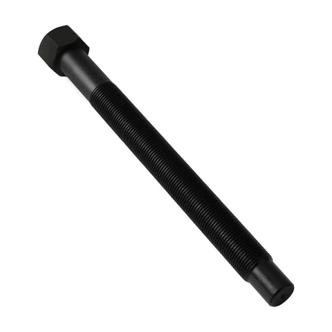 Forged Steel Forcing Screw Replacement 503052 for Hub Tamer Grappler, close-up view of threaded steel screw for wheel bearings tool.