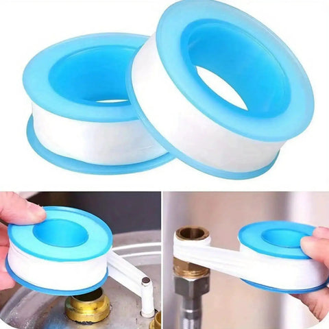 Ten Rolls PTFE Thread Seal Tape For Plumbing And Shower Heads Half Inch Wide Five Hundred Twenty Inches Each Roll Heavy Duty Leakproof