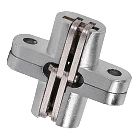 180 Degree Zinc Alloy Invisible Folding Door Hinge For Cabinets And Sliding Doors Concealed Cross Hidden Hinge Durable Heavy Duty Hardware For A Sleek Modern Look And Smooth Quiet Operation 68.8mm And 43.7mm Mount Size