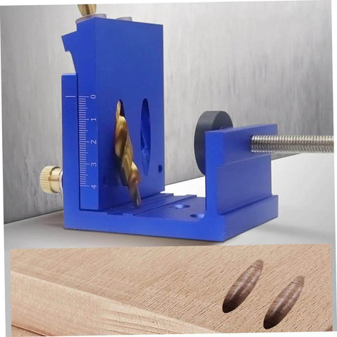 Pocket Hole Jig Kit For Precise Drilling And Easy Furniture Assembly Durable Aluminum Alloy Construction with drill bit and clamp